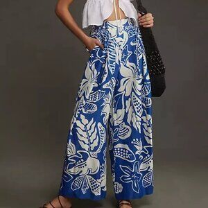 FARM Rio Tropical Satin Wide Leg Pants